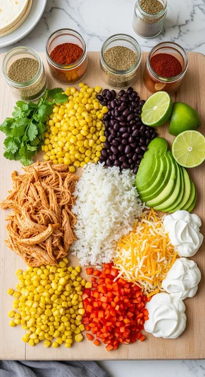 Chicken Burrito Bowl (Slow Cooker) - cooking process